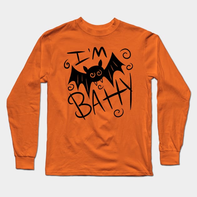 Batty Long Sleeve T-Shirt by LeMae Macabre